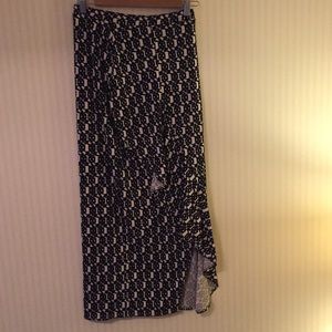 Mauve ankle length skirt